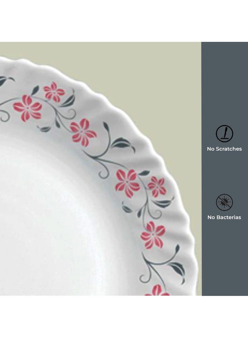 Laopala La Opala Opalware 44 Pcs Dinner Set | Microwave Safe Dinner Plates & Bowls | Durable Dining Tableware Set - Image 5